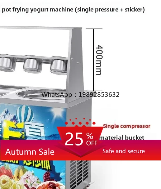 

Stir-fried Yogurt Stir-fried Ice Machine Commercial Stall Fully Automatic Ice Sand Machine
