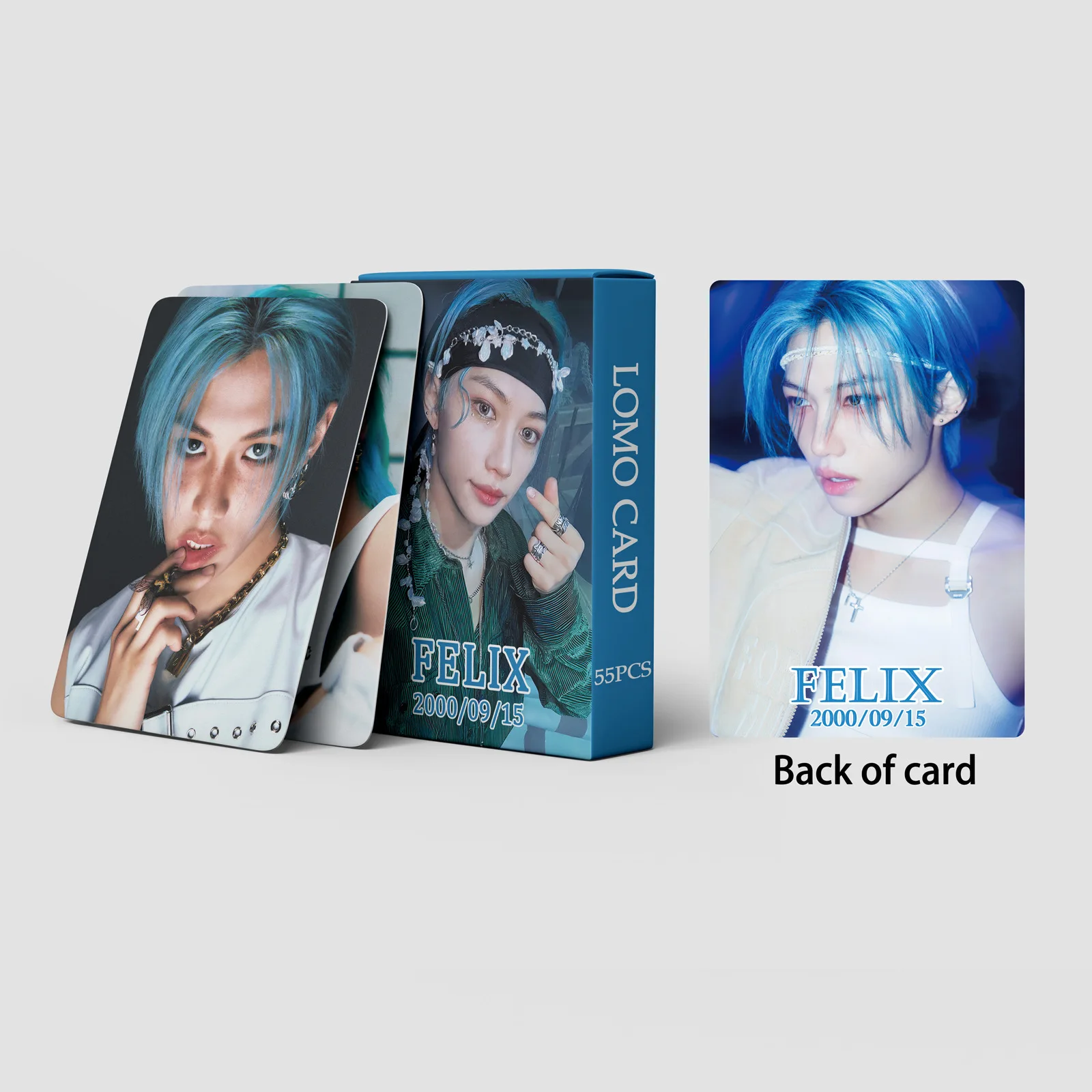 Imagem -03 - K-pop Felix Solo Photocards hd Lomo Paraestudantis Cartões de Coleção Hyunjin 55 Peças por Caixa Fãs