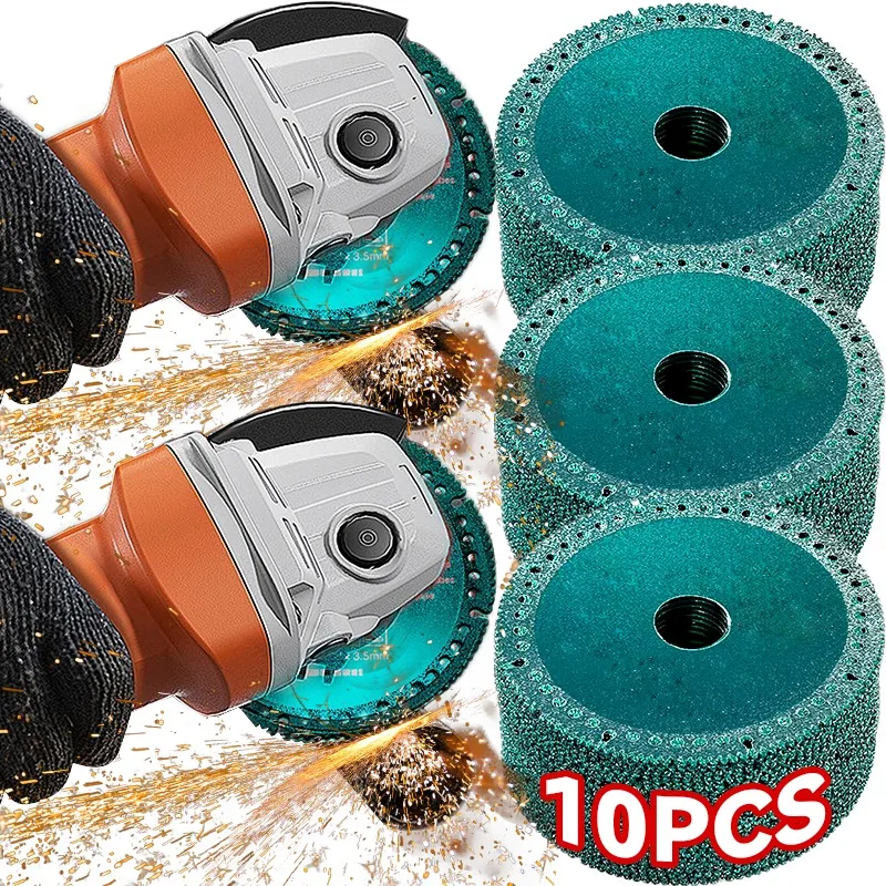 

10/1 шт., алмазный отрезной круг, многоточный диск, прочный, износостойкий, угловая шлифовальная машина с низкой пылью, плитка, камень, режущий инструмент для металла