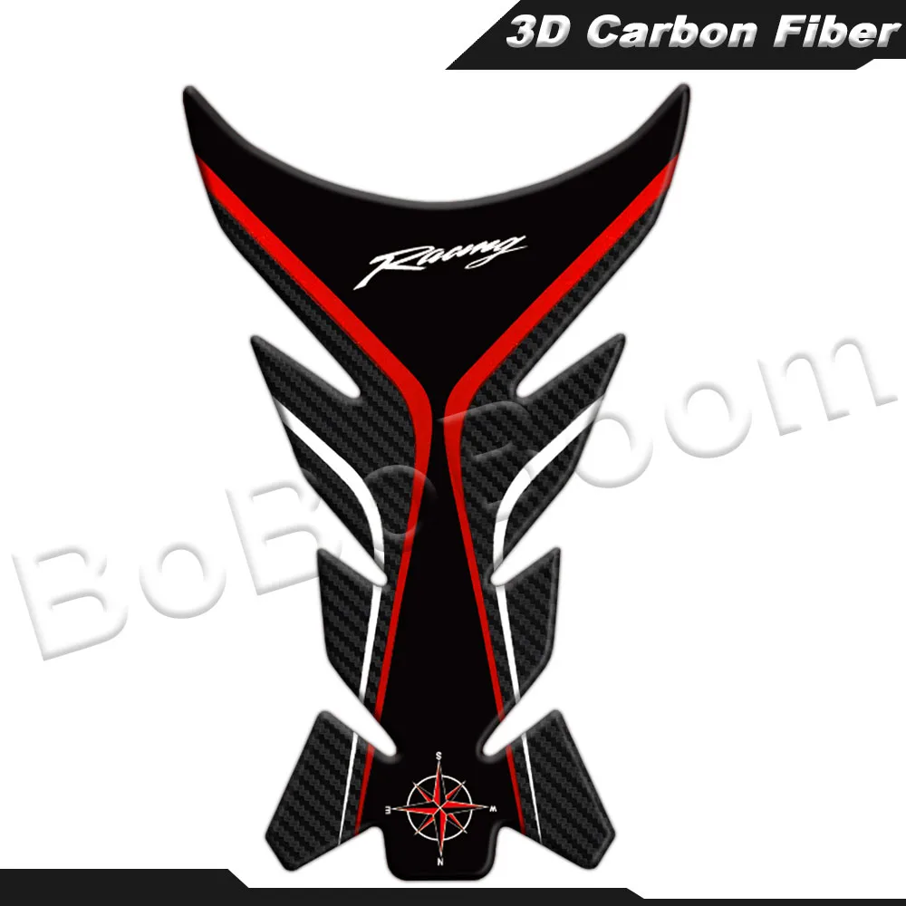 3D Carbon Fiber Motorcycle Fuel Gas Tank Protect Decal Sticker Accessori For CBR Ducati Monster Yamaha YZF Aprilia Benelli