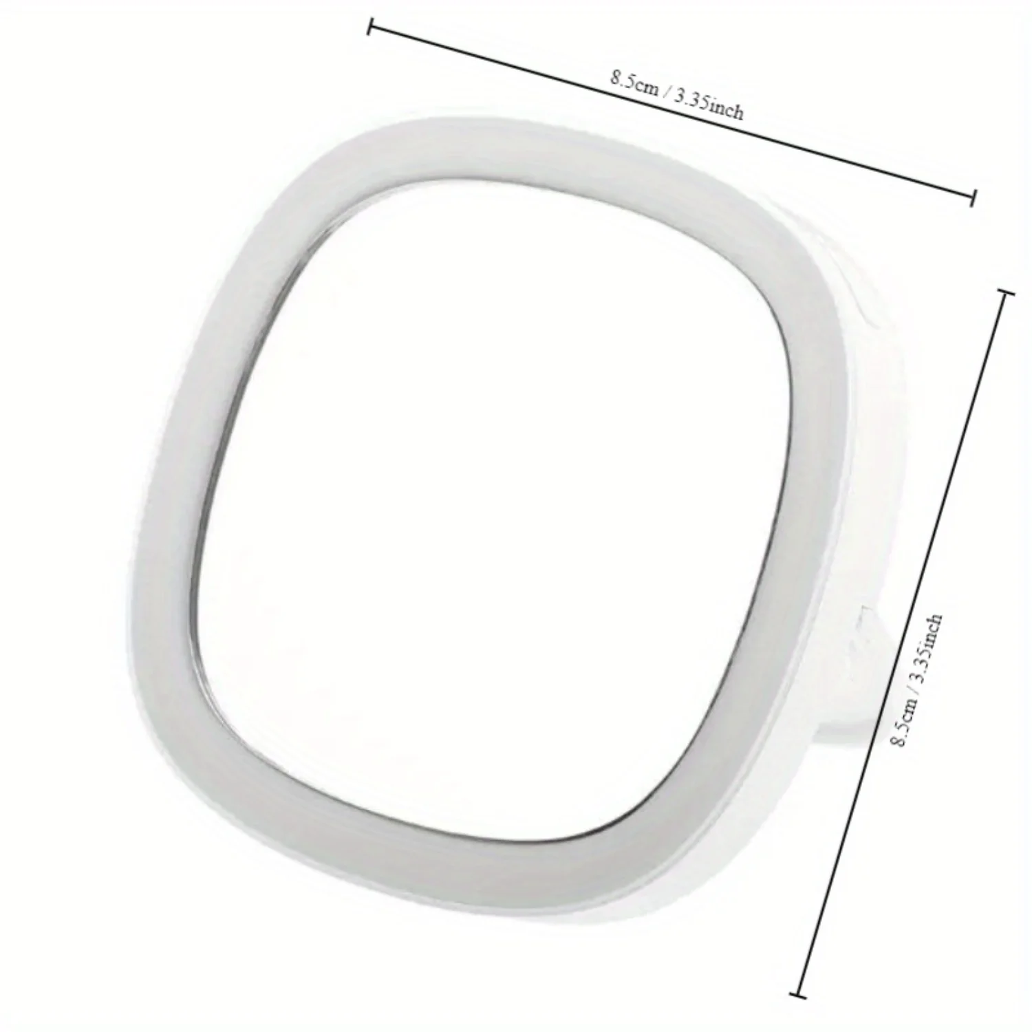 Tragbarer LED-Taschenspiegel mit Ständerhalterung – dimmbares 3-Farben-Licht, wiederaufladbar über USB, Reise-Make-up-Spiegel – beleuchteter Waschtisch