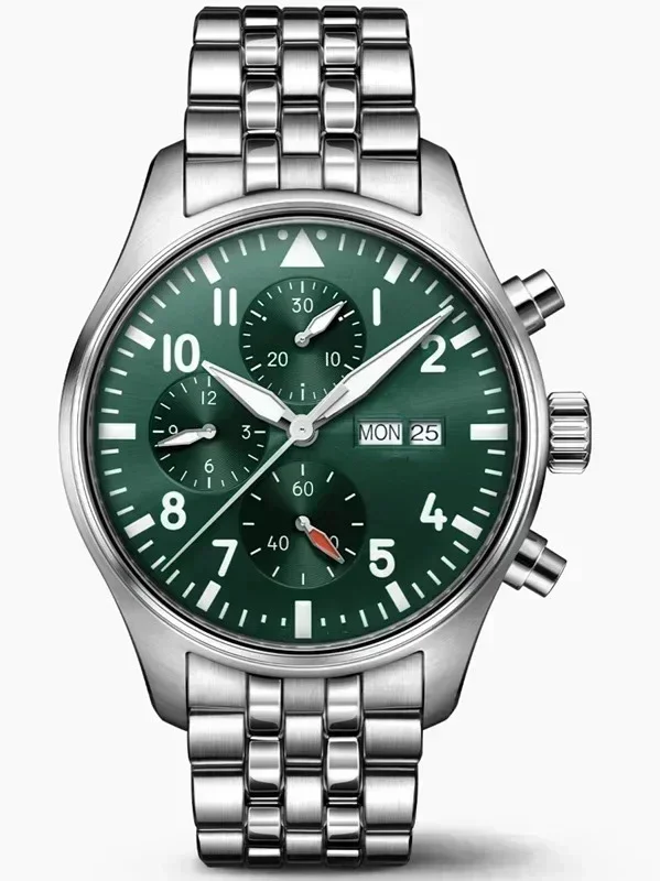 2025vip gloednieuw automatisch mechanisch herenhorloge roestvrij staal grote piloten Le Petit Prince blauw bruin lederen horloges