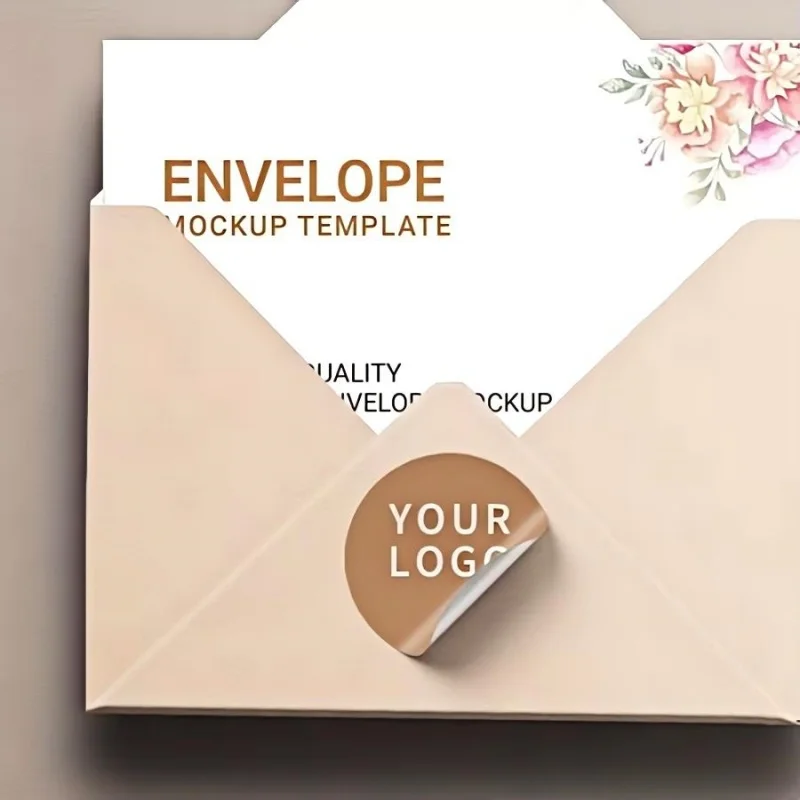 500 peças adesivos personalizados etiquetas de logotipo personalizado casamento aniversário batismo embalagem imprimir seu próprio adesivo adesivos personalizados