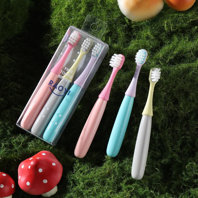 

Children's Mushroom Soft Bristled Toothbrush Home Baby Teeth Cleaning Toothbrush High Quality PP Material Caring for Kids Oral