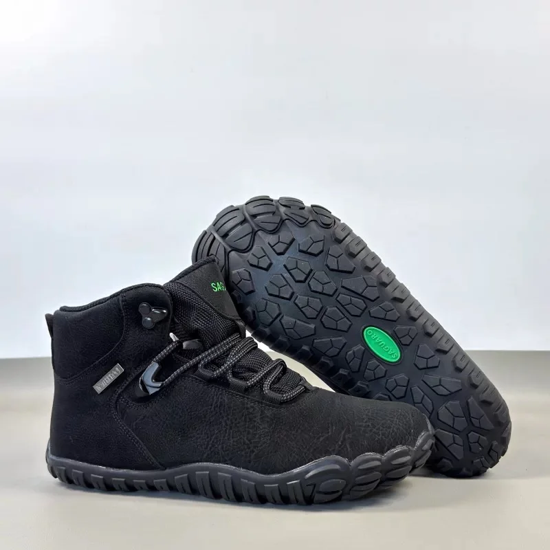 Men's Outdoor Anti-Slip Full Waterproof Casual Hiking Shoes Five-Finger Wide Lasting Barefoot Shoes Breathable Comfortable