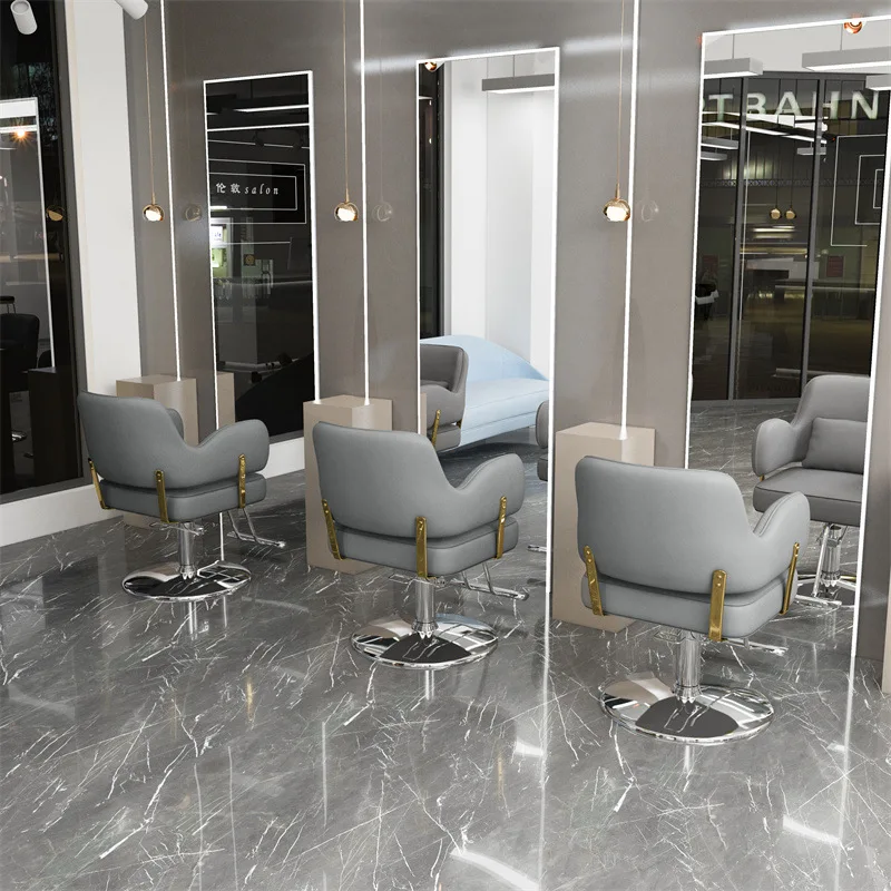 

AL barber shop chair Internet celebrity hair salon salon salon chair lift reclining perm seat stool