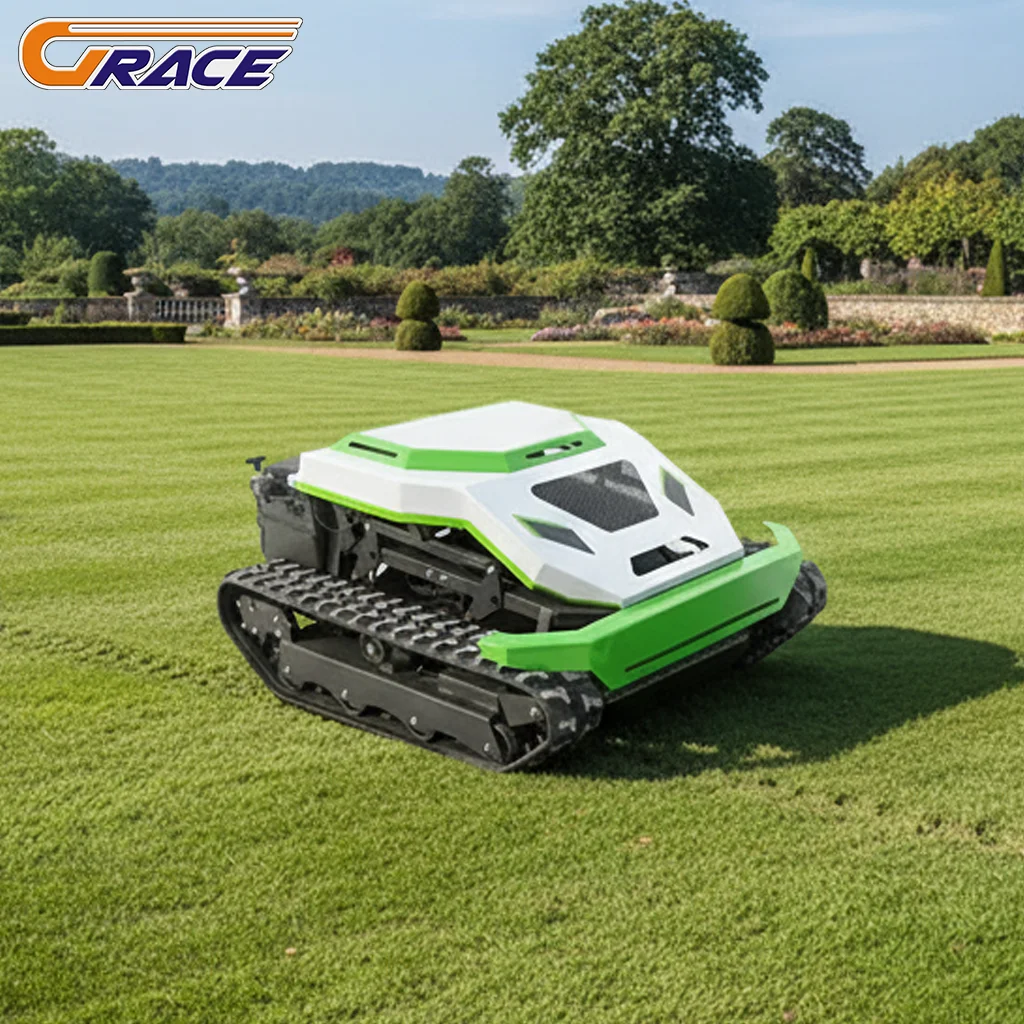 Customize Slope Adaptable RC Track Mower 110cm Cutting Width
