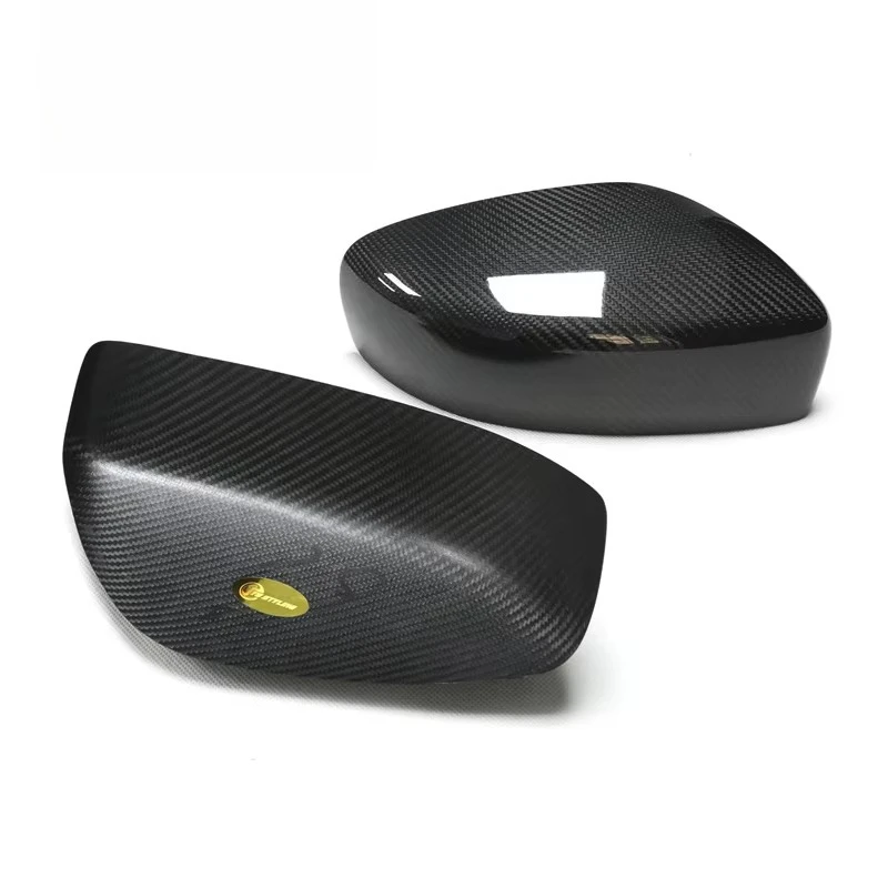 Dry Carbon Fiber Patch ABS Material Car Mirror Cover for Infiniti  Glossy Black