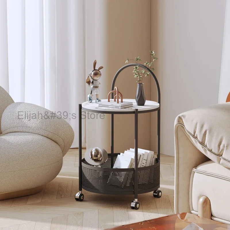 

Portable Middle Coffee Table Corridor Service Modern Luxury Coffee Tables for Living Room Small Bijzettafel Home Furniture GG