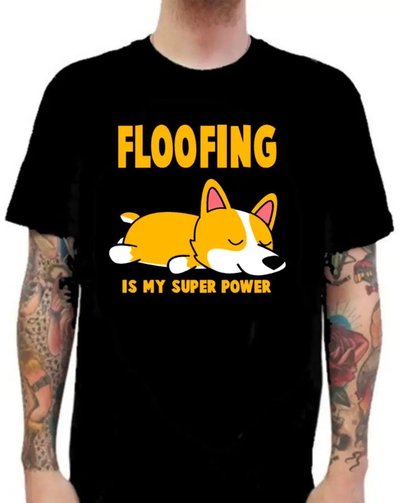 Floofing Is My Supper Power Corgi T-shirt