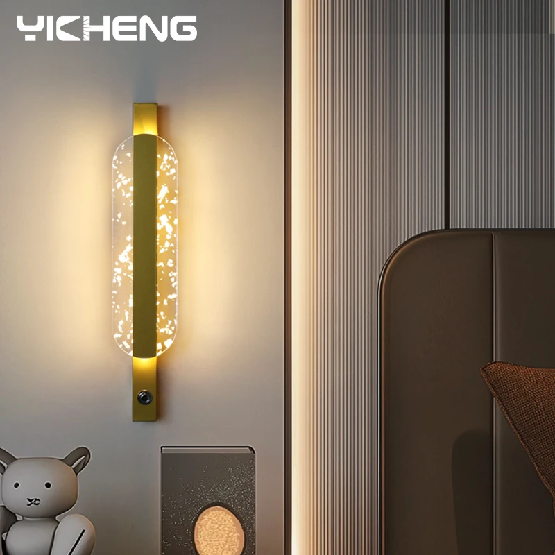 

Luxury LED Wall Lamp Acrylic Modern LED Indoor Wall Lamp Nordic Sconce Light Home Decor Bedroom Living Room Bedlight AC85-265V