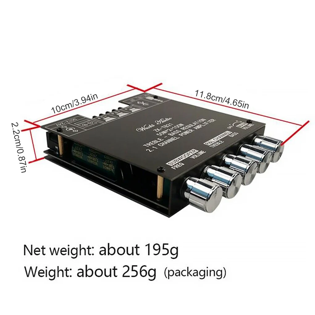 

Audio Amplifier Accessory Transmission Components Kit Bluetooth-compatible 2.1 Channel Amplifiers Amplification Module