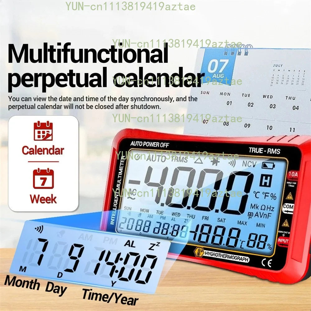 3-in-1 Smart Full Screen Digital Multimeter High Accuracy Multi-functional Electric Maintenance Voltage Measuring Instrument