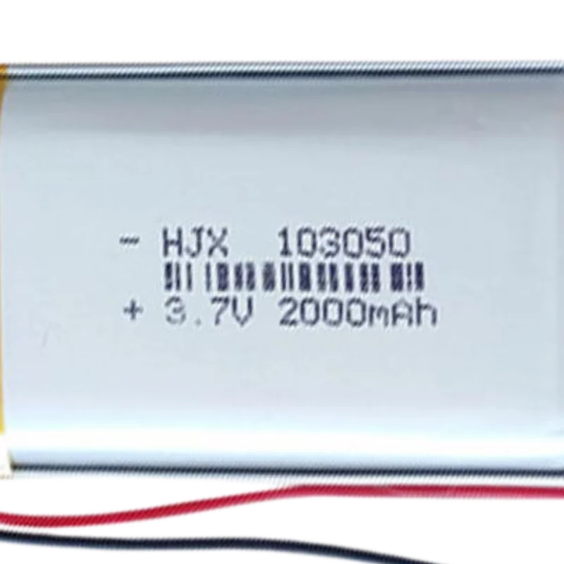103050 3.7V 2000mAh Rechargeable Battery For Mp3 MP4 GPS PSP DVD Replace Polymer Lithium-ion Battery