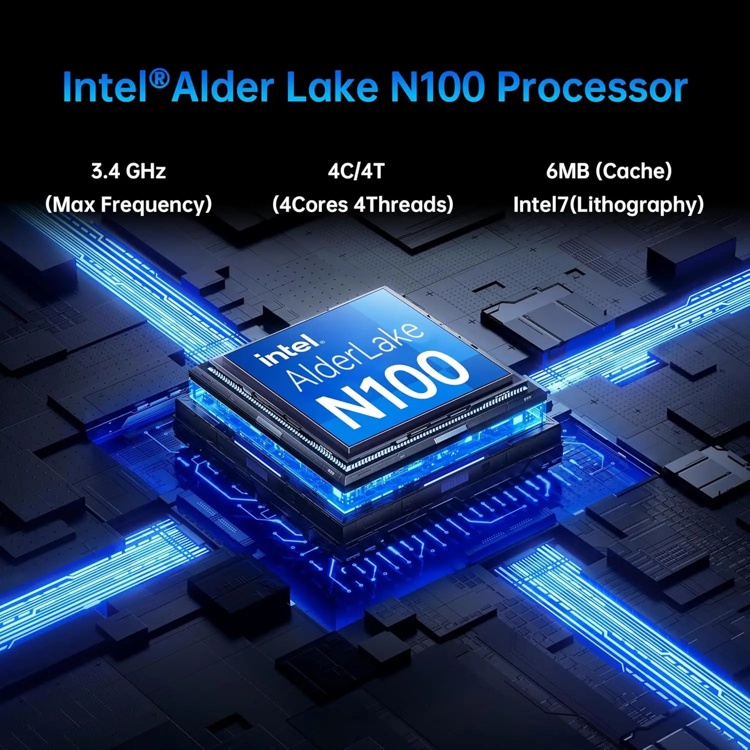 MOREFINE M8 N100 MINI PC WiFi 5 BT5.0 DDR4 16G 512 ГБ NVME Windows11 Pro Мини Компьютер Двухканальный SSD Портативный ПК Игровой ноутбук