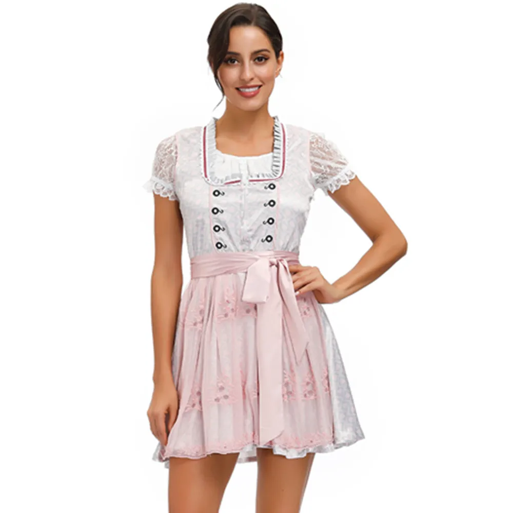 

Костюм на Октоберфест, женское кружевное баварское платье дирндл, пивной фестиваль, тугая униформа, косплей, карнавал, нарядное платье для вечеринки