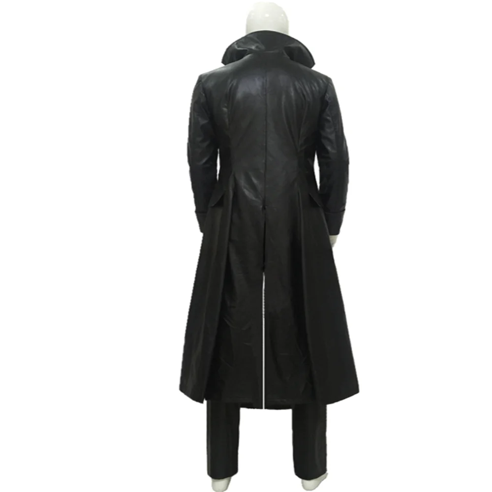 Film Kapitän Cosplay Haken Kostüm Schwarz Uniform Outfits Jacke Weste Hemd Hosen Komplettes Set Viktorianischen Pirat Halloween Karneval Pa