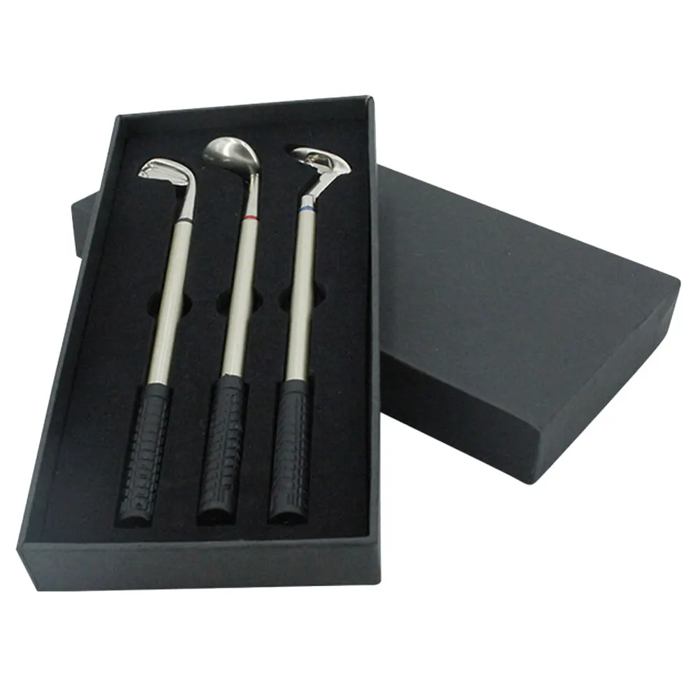 

Golfing Ballpoint Pen Mini Brass Design Metal Alloy Lightweight Desk Stationery Gift For Men Birthday Christmas Valentine