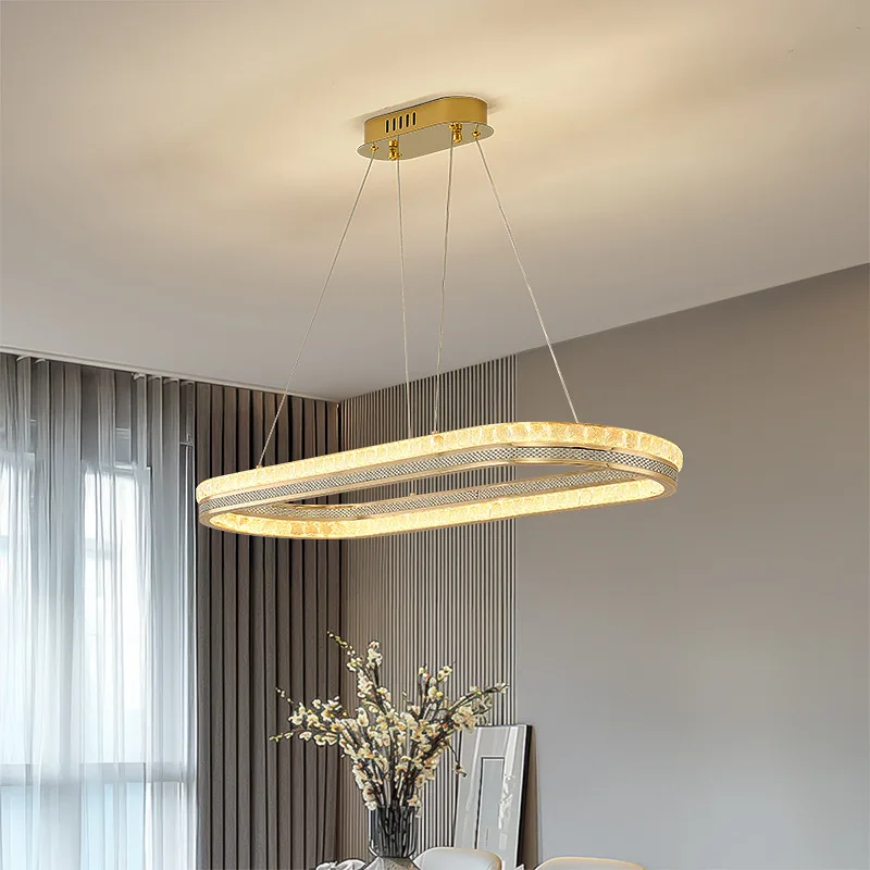 new light luxury crystal art living room chandelier