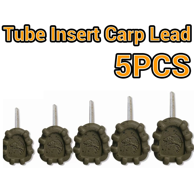5-pecas-chumbadas-de-chumbo-para-pesca-de-carpa-tipo-tubo-com-textura-rachada-para-pesca-de-fundo-anti-engate-e-montagem-de-rig-de-carpa