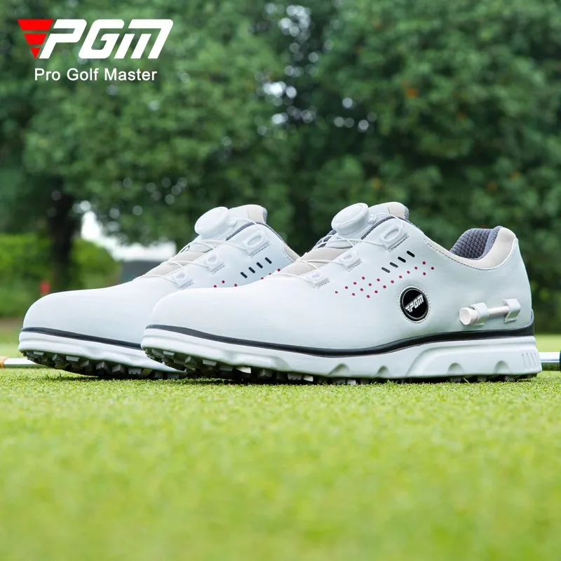 PGM golf shoes men's waterproof men's shoes knob shoelaces shoes magnetic mark ball