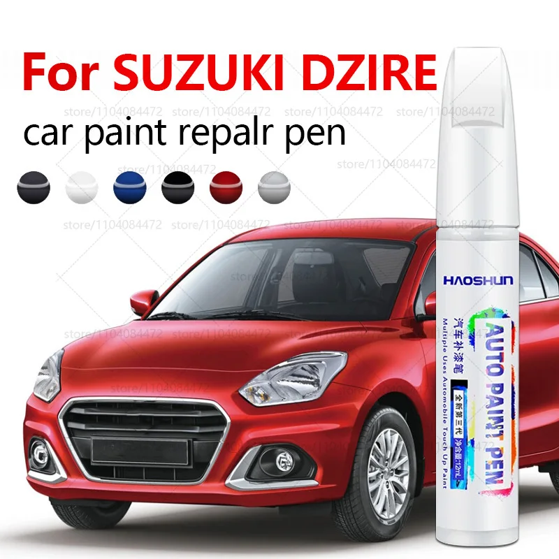 

Ручка для ремонта автомобильной краски на 2008-2025 годы SUZUKI DZIRE, аксессуары для ремонта царапин, синий, черный, красный, серый, белый, серебристый, красный, коричневый