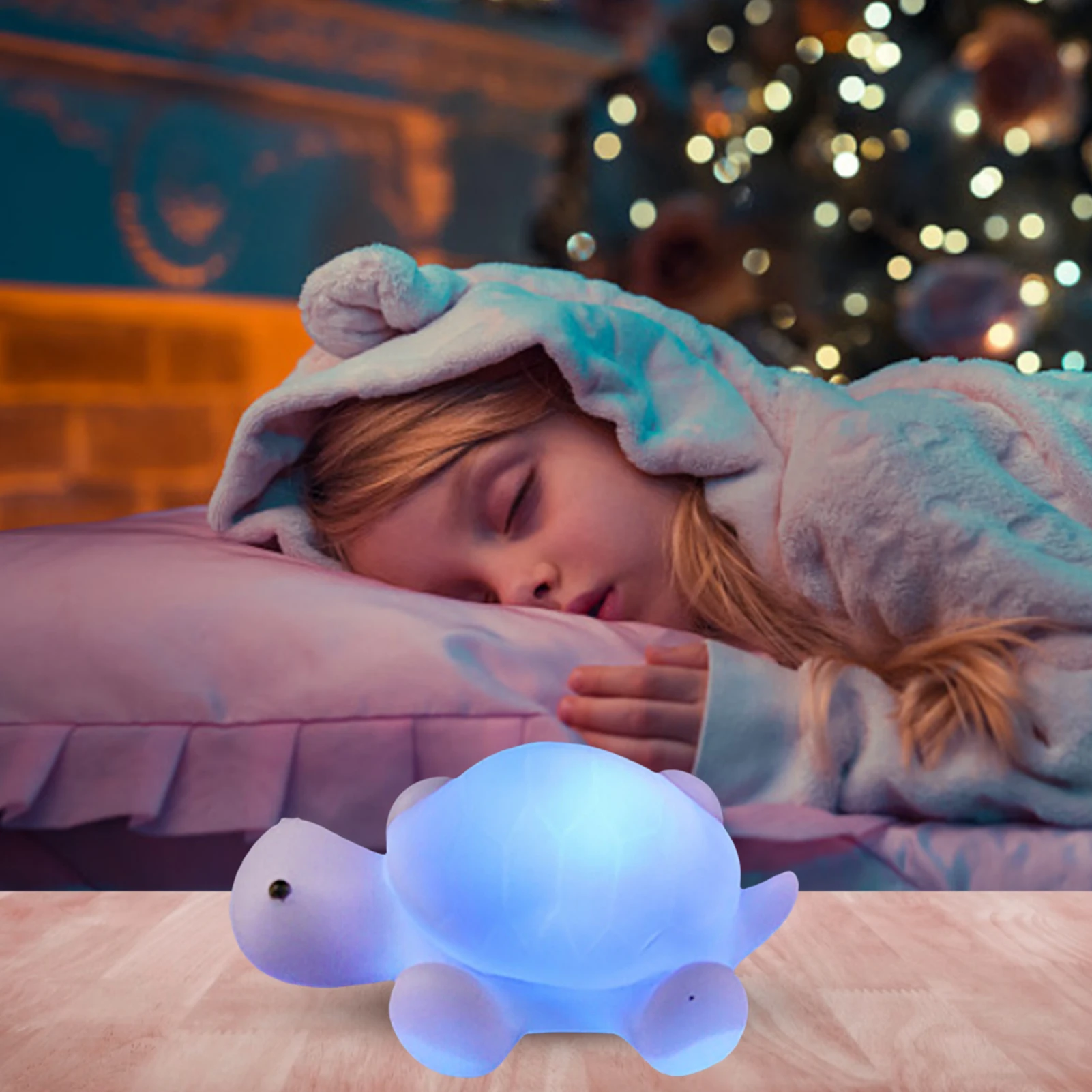 7 colori LED Night Light Turtle Night Lights lampada da comodino per camera da letto per bambini regalo per bambini per la decorazione della camera da letto regalo di natale