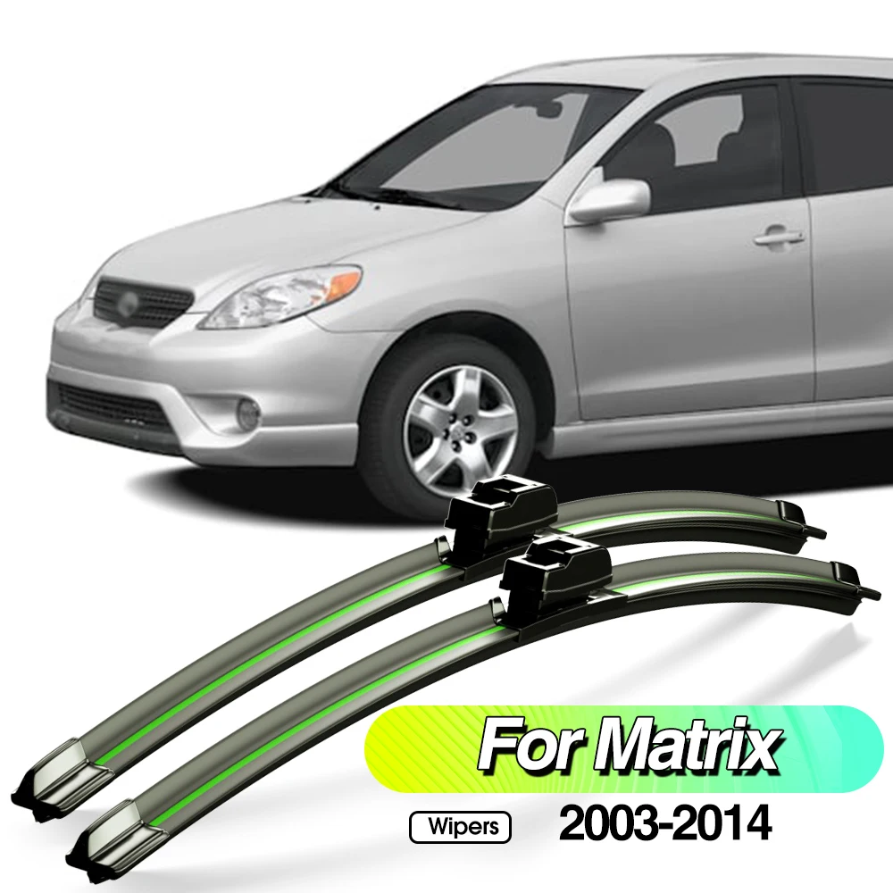 

For Toyota Matrix 2003-2014 2pcs Front Windshield Wiper Blades Windscreen Window Accessories 2004 2006 2008 2009 2011 2012 2013