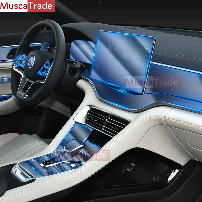 

For BYD Song Plus DMI EV 2021-2022 Interior Center Console Navigation Instrument Screen Transparent Tpu Protective Film