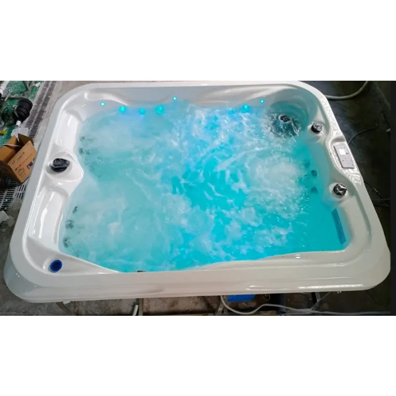 Vasche idromassaggio per esterni in acrilico di lusso da 2,0 m Vasche idromassaggio per 3 persone con 40 getti per uso in giardino