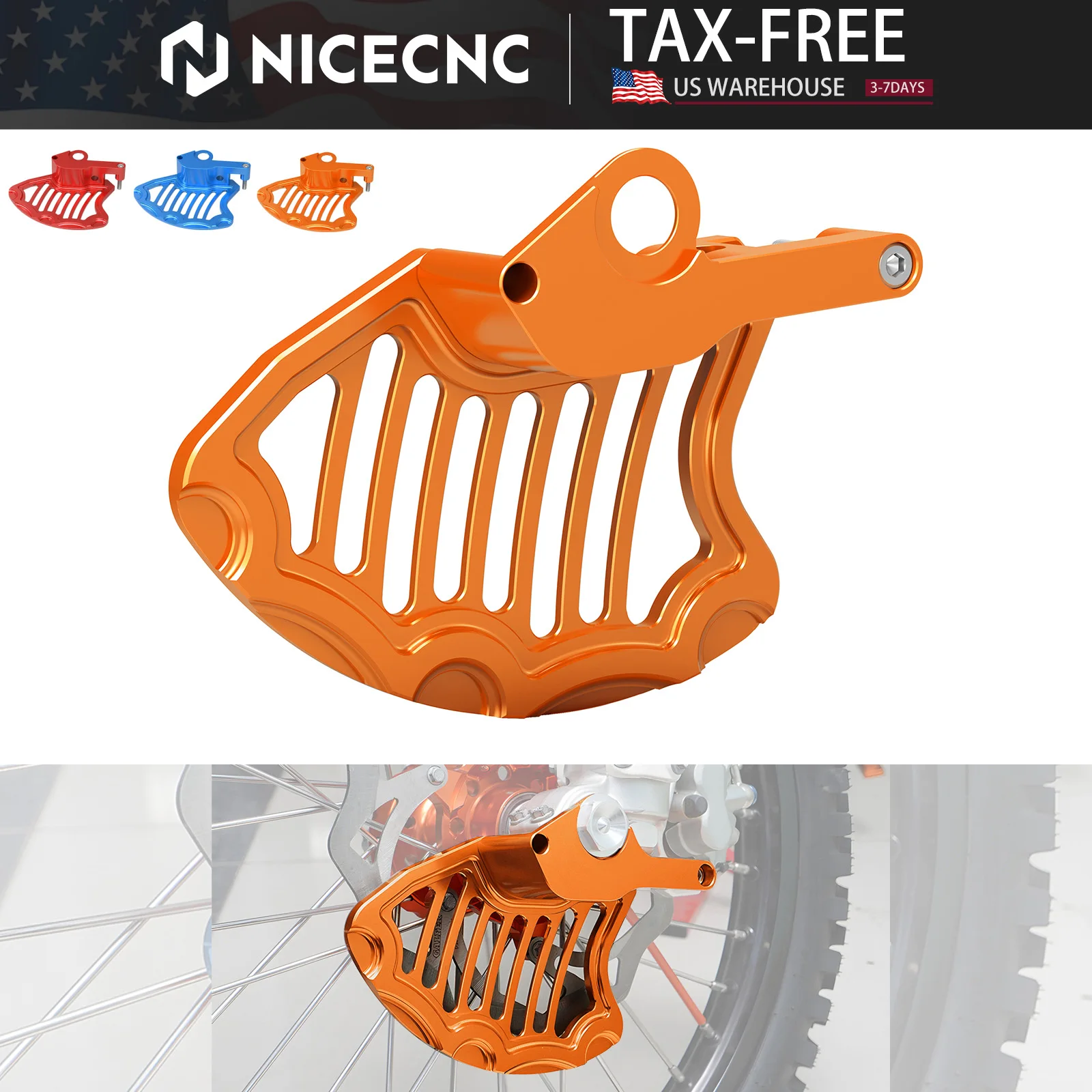 

Для KTM EXC 300 2016-2023 EXC 250 EXCF 350 EXC 450 SX 125 SXF 250 SXF 450 XCW TPI Защита переднего тормозного диска для GasGas EC 300