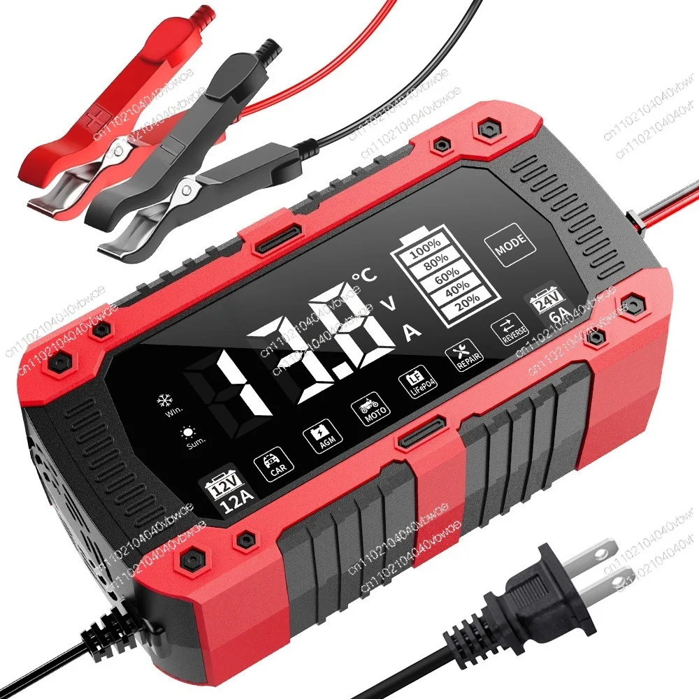 

12V12A24V6A Car Motorcycle Battery Charger LiFePO4 14.6V 29.2V