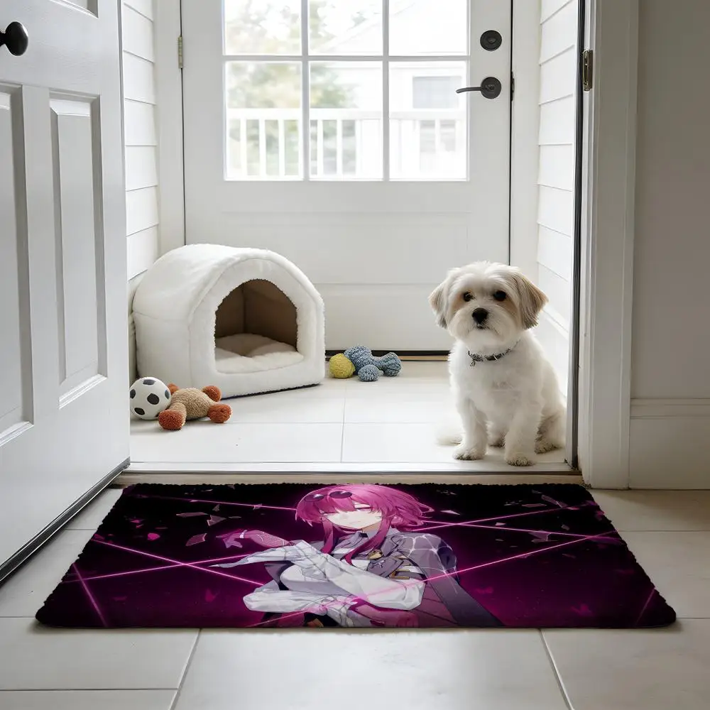 

Honkai Star Rail Floor Mat Flannel Mat NonSlip Absorbent, Bath Kitchen Doorway Home Decor