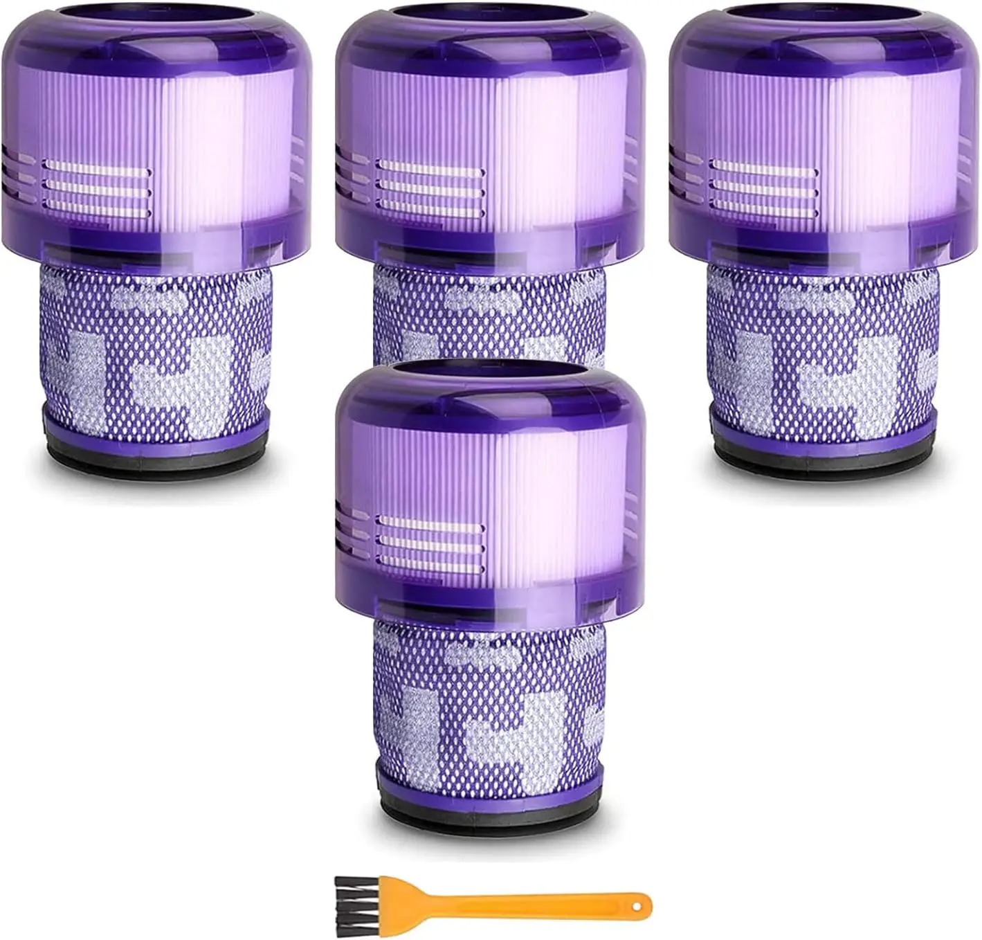 

Комплект из 4 вакуумных фильтров V11 для Dyson V11 Animal, крутящий момент, дополнительный, полный, V15 Detect - часть # 970013-02