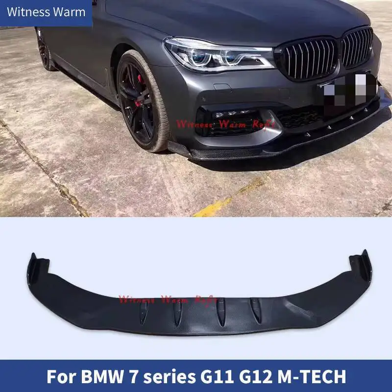 Pare-choc avant en fibre de carbone pour BMW, kit de carrosserie sport, diffuseur avant, ruisseau avant, BMW Série 7, G11, G12, 2015-2019
