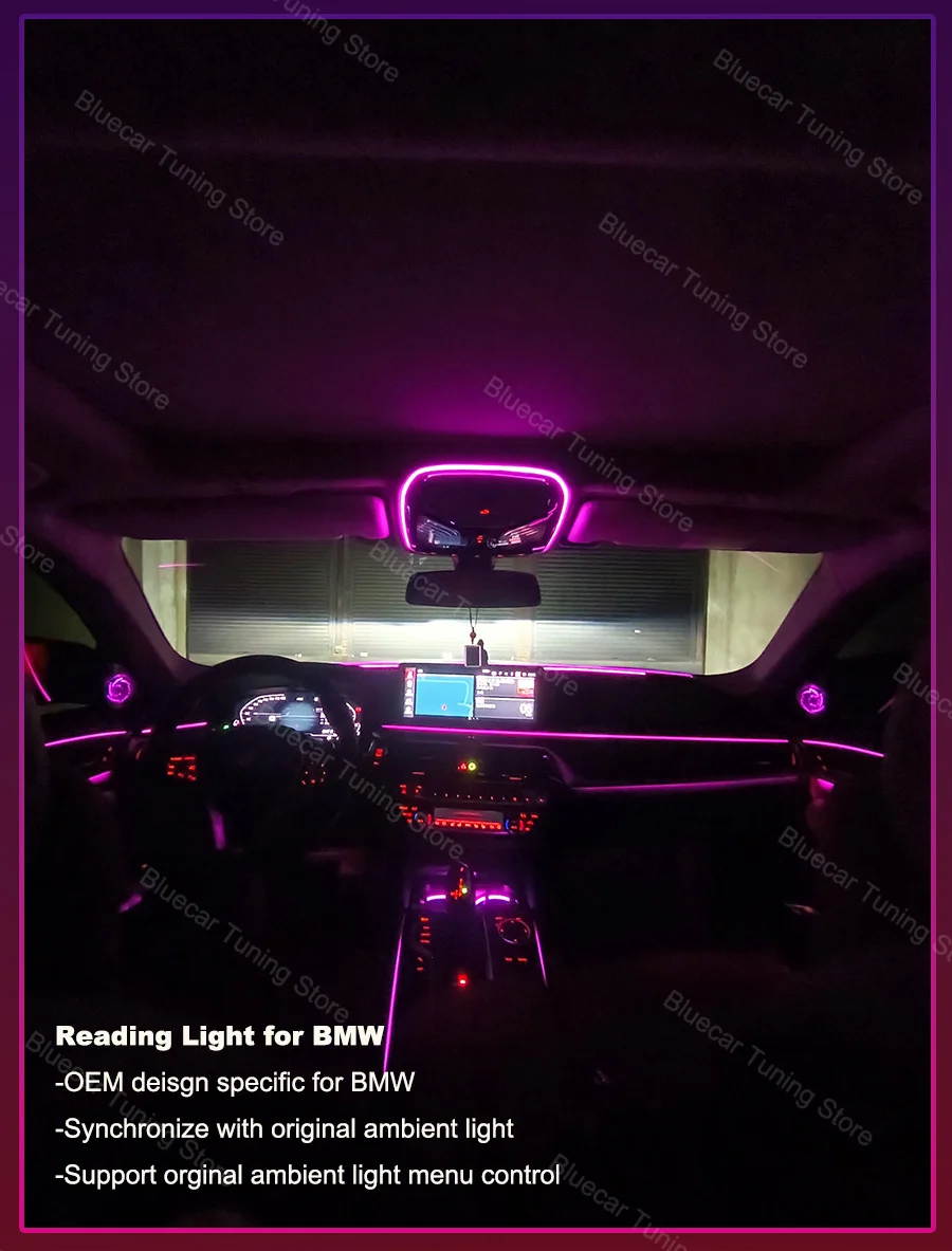 LED-Leselampe für BMW 3 4 5 6 7 8 Serie X3 X4 X5 X6 X7 G20 G26 G30 G32 G11 G16 G01 G02 G05 G06 G07 G60 G70 Auto-Ambientebeleuchtung – Detail 2