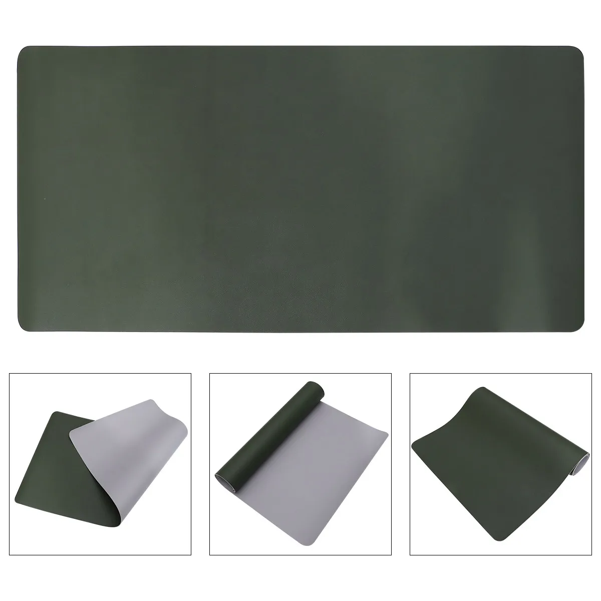 

Large PU Mouse Mat Double-Sided Design for Home Office Use Soft Comfortable Long-Lasting Performance Simple Stylish Look