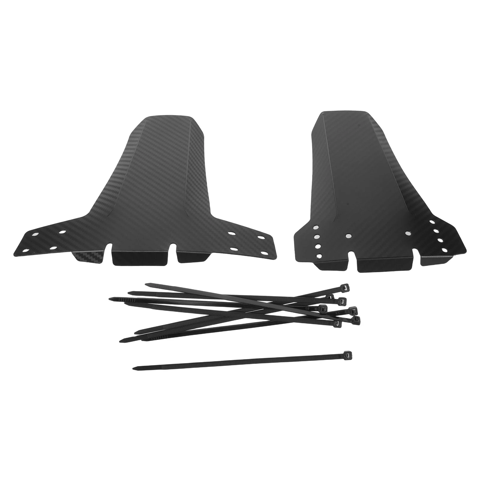 1 Set Carbon Fiber Pattern Bike Mudguard Lightweight Pp Rear Front Mud Guard For Mountain Road Bicycle Splash Protection Cycling