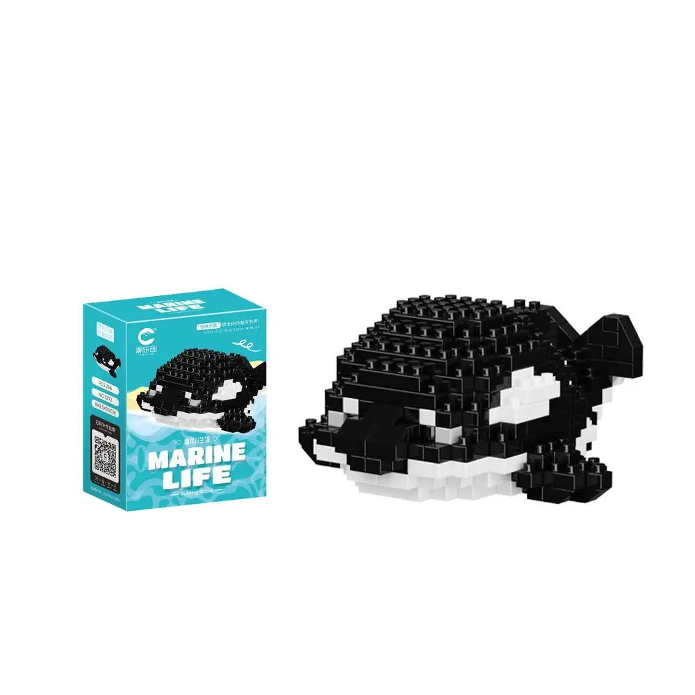 Cute Colorful Marine Organism Micro Building Blocks Real-life Unisex Christmas Gift Marine Life Statue