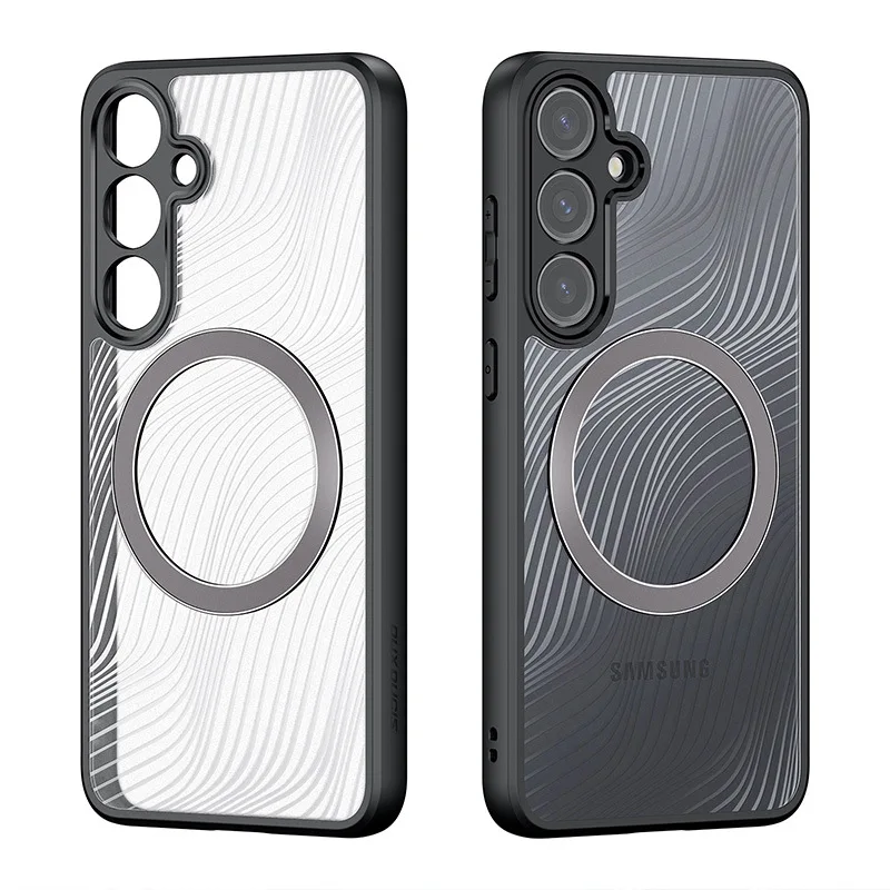 

Чехол Dux Ducis Frosted Style для Samsung Galaxy S24 S23 Fe Plus Ultra Magsafe, магнитный ударопрочный чехол из акрилового поликарбоната и ТПУ