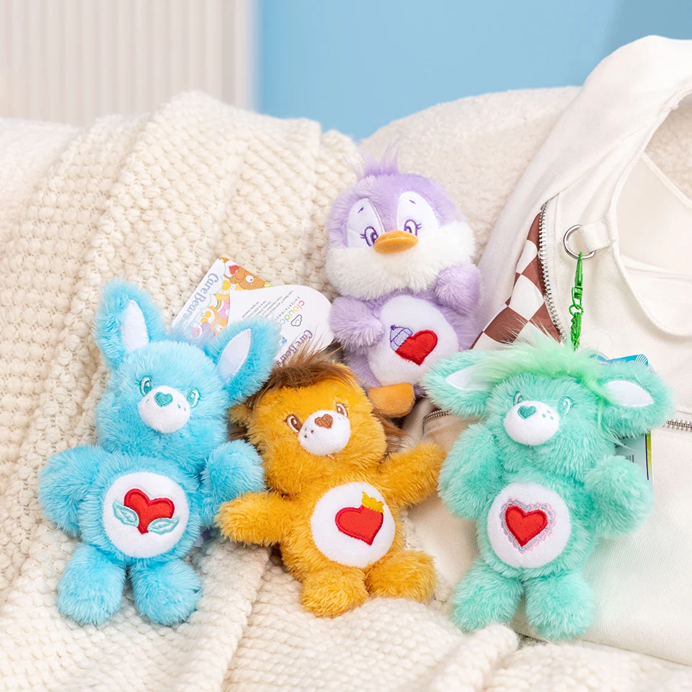 Cuidado osos animales del bosque colgante de felpa Kawaii León oveja conejo pingüino llaveros de felpa bolsa teléfono colgante llaveros de felpa
