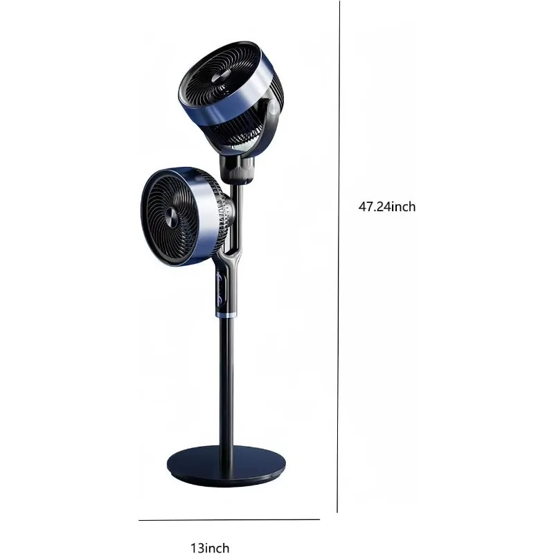 Customized air Circulation Double Head Fan Household Energy-saving Shaking Head Vertical Large Wind Silent Floor Fan Stand