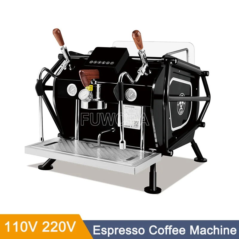 3200W Double Boilers 1L+3L Rotary Pump 3 Holes Steam Pre Brewing Upgraded Variable Pressure PID Espresso Coffee Machine