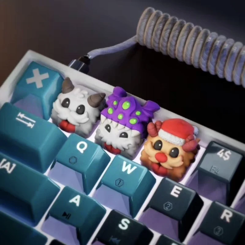 Lol Jinx Keycap Horrible Baron Nash Customized Mechanical Keyboard Stereo Creative Keycap Game Peripheral Gifts