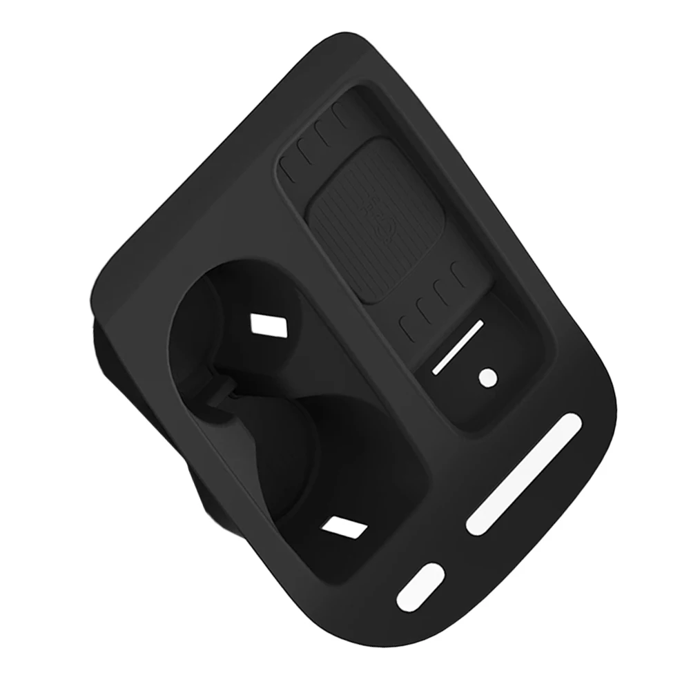 Car Center Console Cup Holder With Wireless Charging Pad For Hyundai Palisade 2026 Silicone Insert Black LHD Design