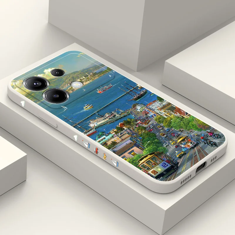 

Beautiful Coastline Phone Case For Xiaomi Poco X6 F6 M6 M5 M5S F5 X5 F4 X4 M4 F3 M3 X3 Pro 4G 5G GT Silicone Cover
