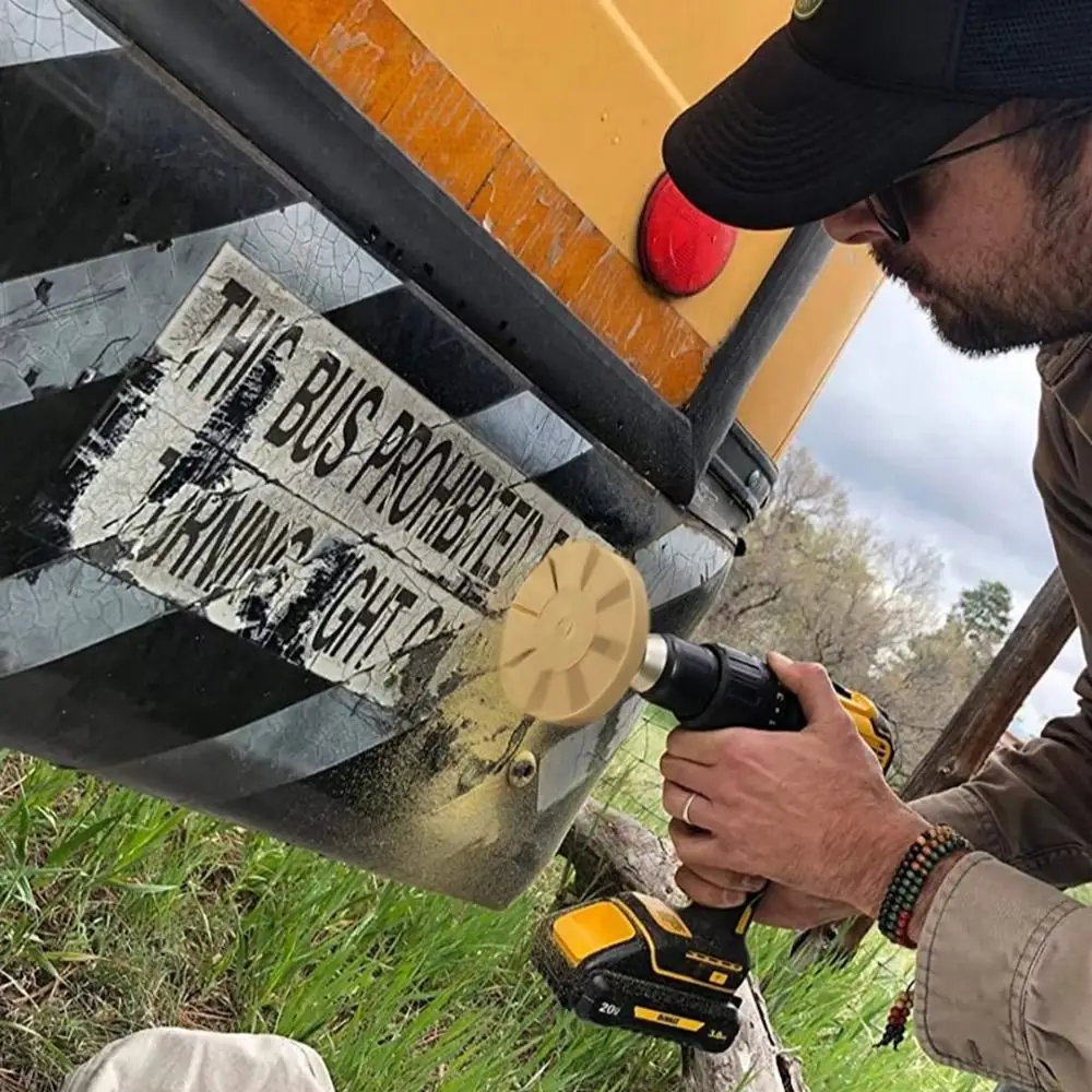 

3.5 Inch Rubber Wheel Pad Pneumatic Tint Vinyl Decal Remover Car Sticker Film Glue Remover Wear-resistant Adhesive Removal Tool