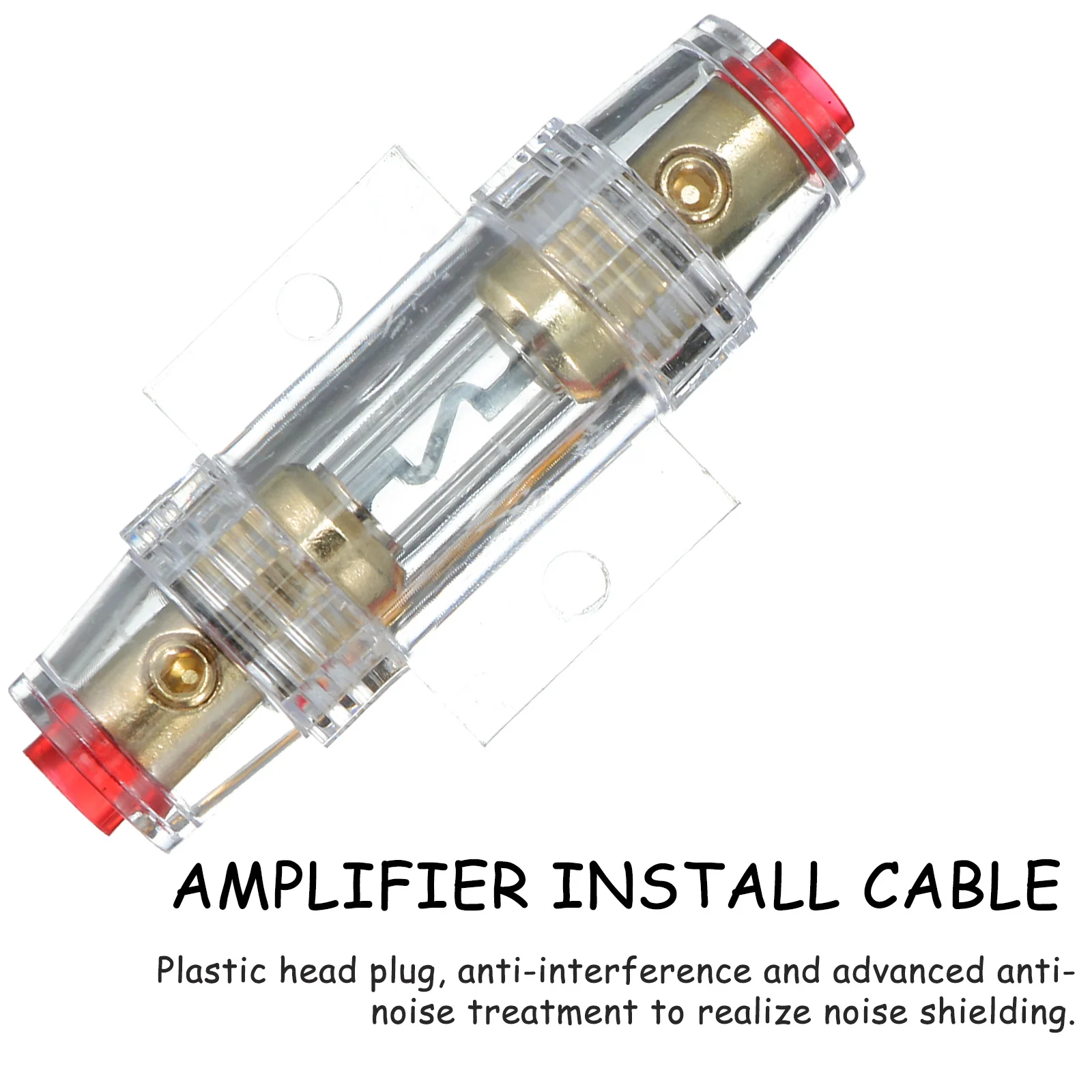 

1Set Car Amplifier Wiring Kit Matte Audio Cable Power Wire Circuit Breaker Oxygen Free Copper Noise Shielding Flexible PVC