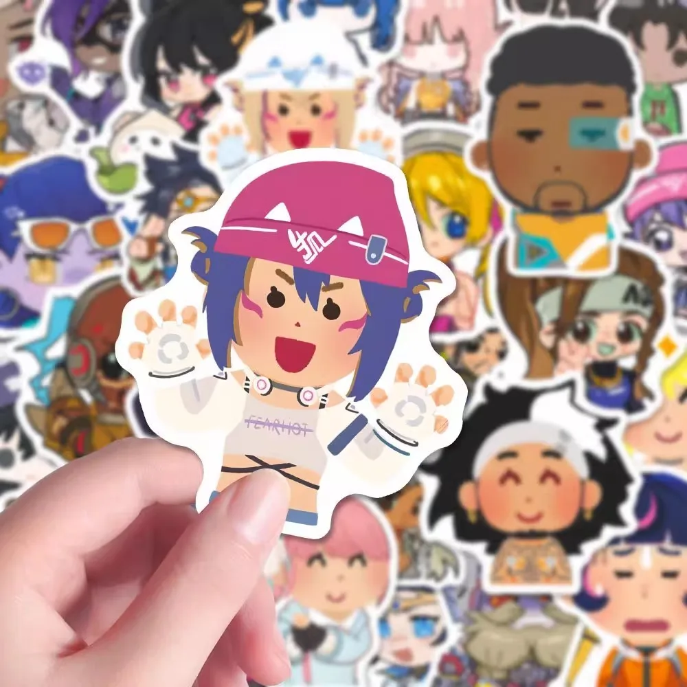 10/48Pcs Cute Overwatch Creative Fun Sticker for DIY Notebook Suitcase Water Bottles Toy Helmet Decoration Waterproof Desktop