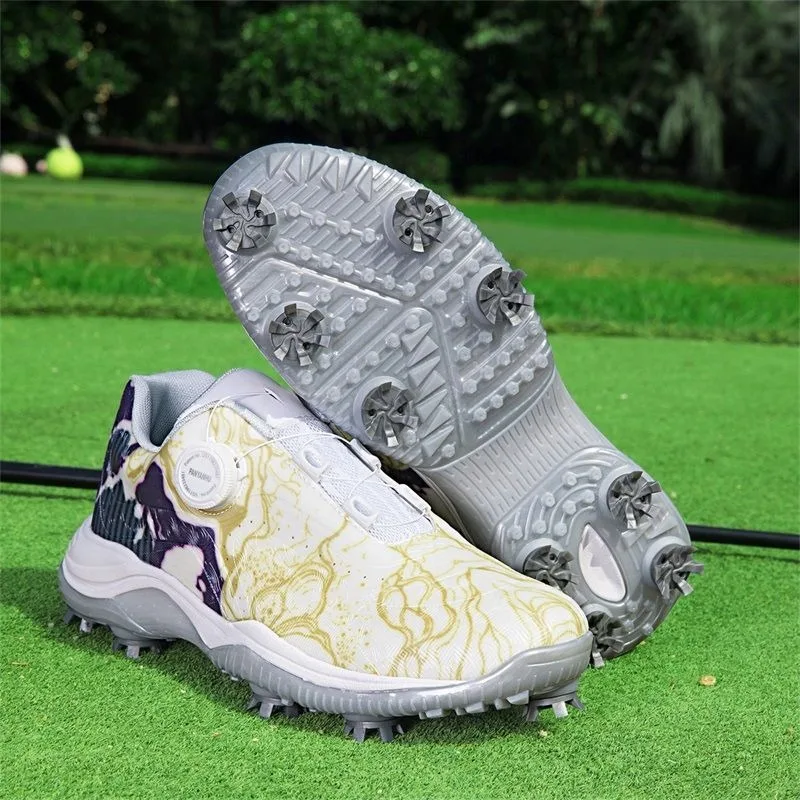 Professional Golf Shoes Unisex Good Quality Training Shoes For Men Women Anti Slip Sports Shoes Quick Lacing Golf Sneakers